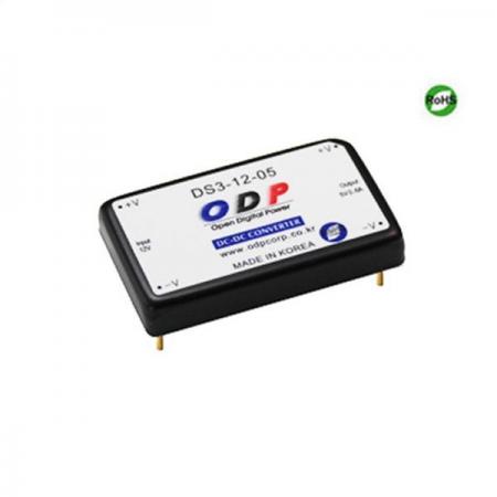 디바이스마트,전원/파워/배터리 > DC-DC 컨버터 모듈 > 강하형 모듈(실장) > 절연 스위칭 모듈,ODP,DS3-12-05,출력 채널 수 : Single / 출력 전력 : 3.0Watts / 입력 전압 : DC8.0V - DC16.5V / 출력 전압/전류 : DC5V/0.6A / 효율 (EFFICIENCY) : 81%