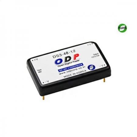 디바이스마트,전원/파워/배터리 > DC-DC 컨버터 모듈 > 강하형 모듈(실장) > 절연 스위칭 모듈,ODP,DS3-48-12,출력 채널 수 : Single / 출력 전력 : 3.0Watts / 입력 전압 : DC32V - DC63V / 출력 전압/전류 : DC12V/0.25A / 효율 (EFFICIENCY) : 79%