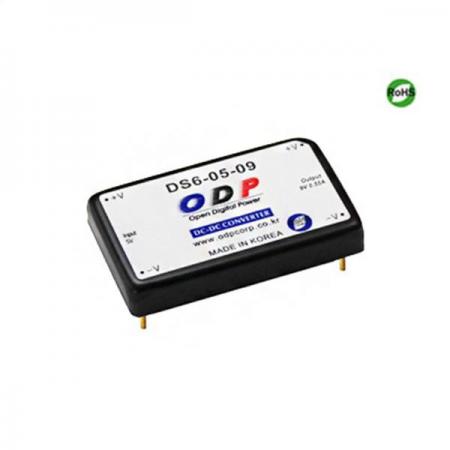 디바이스마트,전원/파워/배터리 > DC-DC 컨버터 모듈 > 승압형 모듈(실장, 절연 스위칭),ODP,DS6-05-09,출력 채널 수 : Single / 출력 전력 : 4.95Watts / 입력 전압 : DC4.5V - DC7.2V / 출력 전압/전류 : DC9V/0.55A / 효율 (EFFICIENCY) : 73%