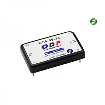디바이스마트,전원/파워/배터리 > DC-DC 컨버터 모듈 > 승압형 모듈(실장, 절연 스위칭),ODP,DS6-05-24,출력 채널 수 : Single / 출력 전력 : 4.8Watts / 입력 전압 : DC4.5V - DC7.2V / 출력 전압/전류 : DC24V/0.2A / 효율 (EFFICIENCY) : 73%