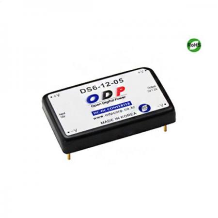 디바이스마트,전원/파워/배터리 > DC-DC 컨버터 모듈 > 강하형 모듈(실장) > 절연 스위칭 모듈,ODP,DS6-12-05,출력 채널 수 : Single / 출력 전력 : 6.0Watts / 입력 전압 : DC8.0V - DC16.5V / 출력 전압/전류 : DC5V/1.2A / 효율 (EFFICIENCY) : 81%