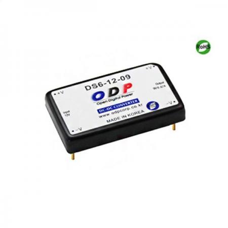 디바이스마트,전원/파워/배터리 > DC-DC 컨버터 모듈 > 강하형 모듈(실장) > 절연 스위칭 모듈,ODP,DS6-12-09,출력 채널 수 : Single / 출력 전력 : 6.03Watts / 입력 전압 : DC8.0V - DC16.5V / 출력 전압/전류 : DC9V/0.67A / 효율 (EFFICIENCY) : 82%