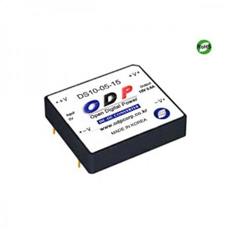 디바이스마트,전원/파워/배터리 > DC-DC 컨버터 모듈 > 승압형 모듈(실장, 절연 스위칭),ODP,DS10-05-15,출력 채널 수 : Single / 출력 전력 : 9.0Watts / 입력 전압 : DC4.5V - DC7.2V / 출력 전압/전류 : DC15V/0.6A / 효율 (EFFICIENCY) : 81%