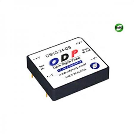 디바이스마트,전원/파워/배터리 > DC-DC 컨버터 모듈 > 강하형 모듈(실장) > 절연 스위칭 모듈,ODP,DS10-24-09,출력 채널 수 : Single / 출력 전력 : 10.8Watts / 입력 전압 : DC18V - DC32V / 출력 전압/전류 : DC9V/1.2A / 효율 (EFFICIENCY) : 85%