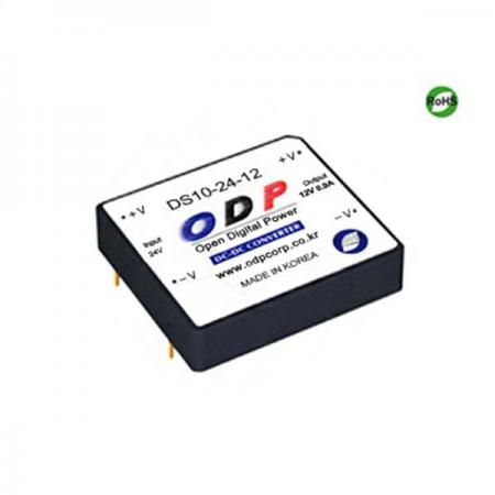 디바이스마트,전원/파워/배터리 > DC-DC 컨버터 모듈 > 강하형 모듈(실장) > 절연 스위칭 모듈,ODP,DS10-24-12,출력 채널 수 : Single / 출력 전력 : 10.8Watts / 입력 전압 : DC18V - DC32V / 출력 전압/전류 : DC12V/0.9A / 효율 (EFFICIENCY) : 85%