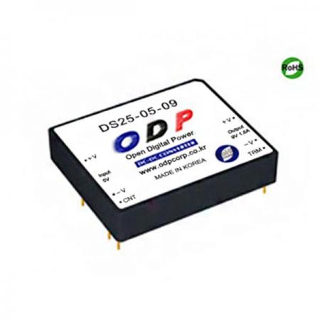 디바이스마트,전원/파워/배터리 > DC-DC 컨버터 모듈 > 강하형 모듈(실장) > 절연 스위칭 모듈,ODP,DS25-05-09,출력 채널 수 : Single / 출력 전력 : 16.2Watts /입력 전압 : DC4.8V - DC9.0V / 출력 전압/전류 : DC9V/1.8A / 효율 (EFFICIENCY) : 79%