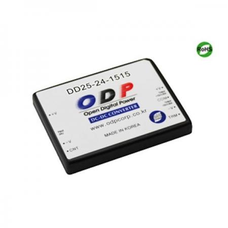 디바이스마트,전원/파워/배터리 > DC-DC 컨버터 모듈 > 강하형 모듈(실장) > 절연 스위칭 모듈,ODP,DD25-24-1515,출력 채널 수 : Dual / 출력 전력 : 25.5Watts / 입력 전압 : DC18V - DC36V / 출력 전압/전류 : DC±15V/0.85A / 효율 (EFFICIENCY) : 87%
