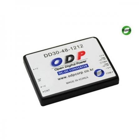 디바이스마트,전원/파워/배터리 > DC-DC 컨버터 모듈 > 강하형 모듈(실장) > 절연 스위칭 모듈,ODP,DD30-48-1212,출력 채널 수 : Dual / 출력 전력 : 30.0Watts / 입력 전압 : DC36V - DC72V / 출력 전압/전류 : DC±12V/1.25A / 효율 (EFFICIENCY) : 86%