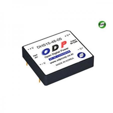 디바이스마트,전원/파워/배터리 > DC-DC 컨버터 모듈 > 강하형 모듈(실장) > 절연 스위칭 모듈,ODP,DHS15-48-05,출력 채널 수 : Single / 출력 전력 : 14.0Watts / 입력 전압 : DC36V - DC72V / 출력 전압/전류 : DC5V/2.8A / 효율 (EFFICIENCY) : 81%