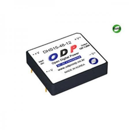 디바이스마트,전원/파워/배터리 > DC-DC 컨버터 모듈 > 강하형 모듈(실장) > 절연 스위칭 모듈,ODP,DHS15-48-12,출력 채널 수 : Single / 출력 전력 : 15.0Watts / 입력 전압 : DC36V - DC72V / 출력 전압/전류 : DC12V/1.25A / 효율 (EFFICIENCY) : 85%