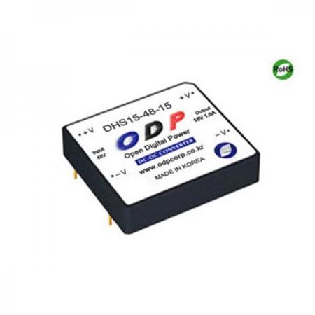 디바이스마트,전원/파워/배터리 > DC-DC 컨버터 모듈 > 강하형 모듈(실장) > 절연 스위칭 모듈,ODP,DHS15-48-15,출력 채널 수 : Single / 출력 전력 : 15.0Watts / 입력 전압 : DC36V - DC72V / 출력 전압/전류 : DC15V/1.0A / 효율 (EFFICIENCY) : 85%