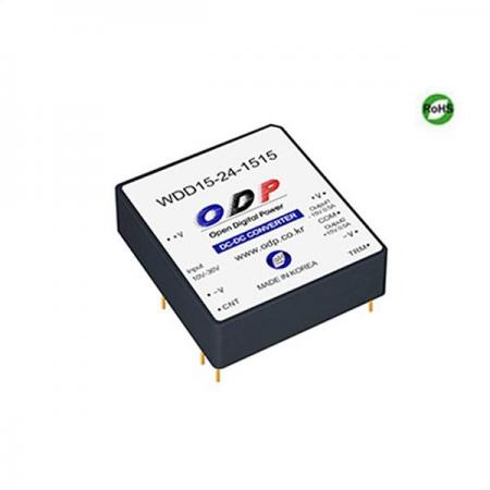 디바이스마트,전원/파워/배터리 > DC-DC 컨버터 모듈 > 강하형 모듈(실장) > 절연 스위칭 모듈,ODP,WDD15-24-1515,출력 채널 수 : Dual / 출력 전력 : 15Watts / 입력 전압 : DC10V - DC36V / 출력 전압/전류 : DC±15V/0.5A / 효율 (EFFICIENCY) : 87%