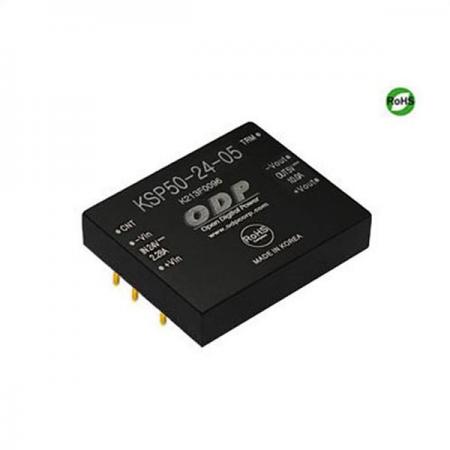 디바이스마트,전원/파워/배터리 > DC-DC 컨버터 모듈 > 강하형 모듈(실장) > 절연 스위칭 모듈,ODP,KSP50-24-05,출력 채널 수 : Single / 출력 전력 : 50Watts / 입력 전압 : DC18V - DC36V / 출력 전압/전류 : DC5V/10A / 효율 (EFFICIENCY) : 92%
