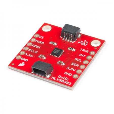 디바이스마트,MCU보드/전자키트 > 센서모듈 > 가속도/자이로/지자기센서 > 지자기센서,SparkFun,SparkFun Triple Axis Magnetometer Breakout - MLX90393 [SEN-14571],2.2V ~ 3.6V의 전원을 입력하여 매우 작은 필드를 감지 할 수있는 3 축 자기 센서 보드이며 ,나침반 센서로 사용할 수 있지만 비접촉 컨트롤러, 자기 임펠러가있는 유량계 또는 선형 액추에이터 위치 센서로도 잘 작동합니다.