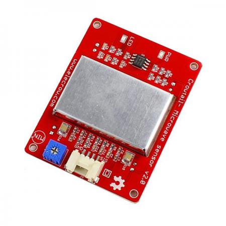 디바이스마트,MCU보드/전자키트 > 센서모듈 > 모션/제스처 > 움직임/재실/모션센서,ELECROW,Crowtail- 마이크로 웨이브 모션감지 센서 모듈 [CMS38743C],아두이노 호환 Microwave Sensor / 자동문, 보안 시스템 등 접근하는 물체를 감지 / 작동 전압 : 5V ± 5 % / 작동 전류 