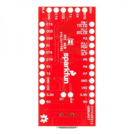디바이스마트,MCU보드/전자키트 > 전원/신호/저장/응용 > 인터페이스/먹서,SparkFun,SparkFun USB UART Serial Breakout - CY7C65213 [BOB-13830],IC의 모든 사용 가능한 I / O 핀에 액세스하고 다른 SparkFun 브레이크 아웃 보드와 호환되는 6 핀 UART 헤더를 제공 합니다.