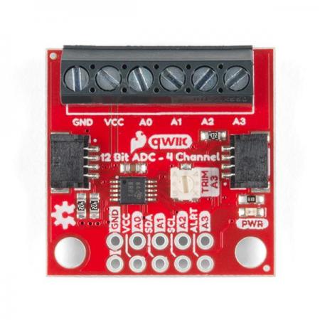 디바이스마트,MCU보드/전자키트 > 전원/신호/저장/응용 > ADC/DAC,SparkFun,SparkFun Qwiic 12 Bit ADC - 4 Channel (ADS1015) [DEV-15334],작동 전압 : 2.0V ~ 5.5V / 작동 온도 : -40 ° C ~ 125 ° C / 단일 샷, 연속 변환 (기본값) 및 듀티 사이클링