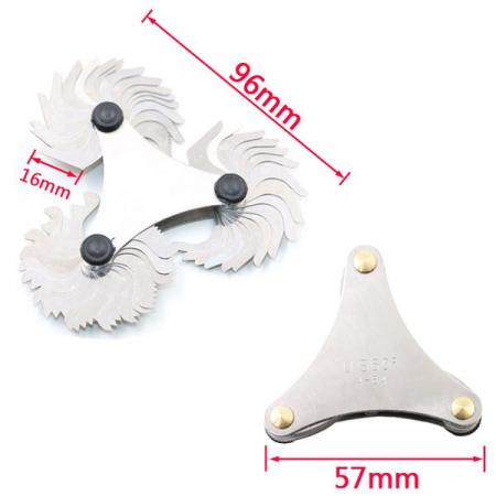 디바이스마트,기계/제어/로봇/모터 > 볼트/너트 > 기타볼트/너트/공구/마운트 > 볼트/너트공구,,60도 나사 피치 게이지 [SZH-BN002],외부 나사와 내부 나사를 측정할 수 있는 제품. 수량 51PCS , 측정 허용 오류 +/- 1~3mm