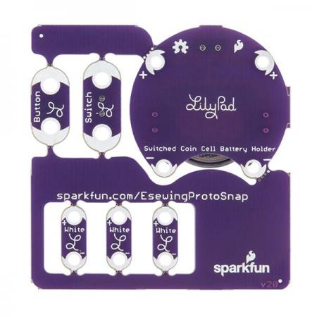 디바이스마트,,SparkFun,LilyPad E-Sewing ProtoSnap Kit [KIT-14528],E-Sewing ProtoSnap의 개별 부분은 미리 배선되어있어 재봉하기 전에 회로의 기능을 시험해 볼 수 있으며,또한 바늘 세트, 전도성 실 및 백색 펠트 견본이 포함 되었습니다.