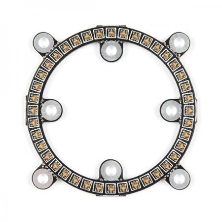 디바이스마트,MCU보드/전자키트 > 디스플레이 > LED,SparkFun,SparkFun LuMini LED Ring - 2 Inch (40 x APA102-2020) [COM-14966],개별 주소 지정 가능/40개의 LED/직경 50mm
