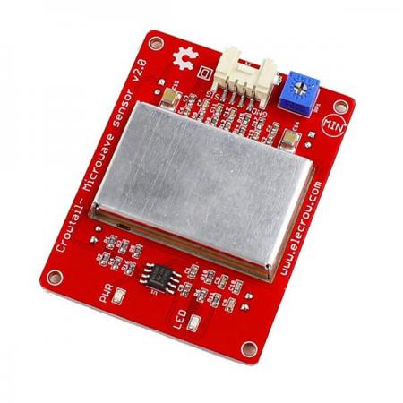 디바이스마트,MCU보드/전자키트 > 센서모듈 > 모션/제스처 > 움직임/재실/모션센서,ELECROW,Crowtail- 마이크로 웨이브 모션감지 센서 모듈 [CMS38743C],아두이노 호환 Microwave Sensor / 자동문, 보안 시스템 등 접근하는 물체를 감지 / 작동 전압 : 5V ± 5 % / 작동 전류 