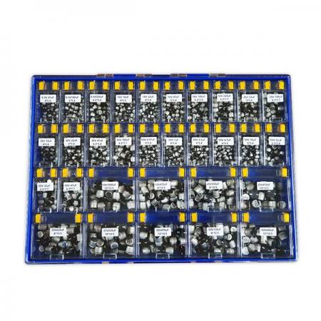 디바이스마트,RLC/수동소자 > 엔지니어 샘플키트 > 캐패시터 키트 > SMD전해캐패시터 키트,,SMD 전해 캐패시터 31종 키트,역대급 실속형 캐패시터 키트 / 여러 종류의 캐피시터를 종류별로 모아 놓은 키트입니다