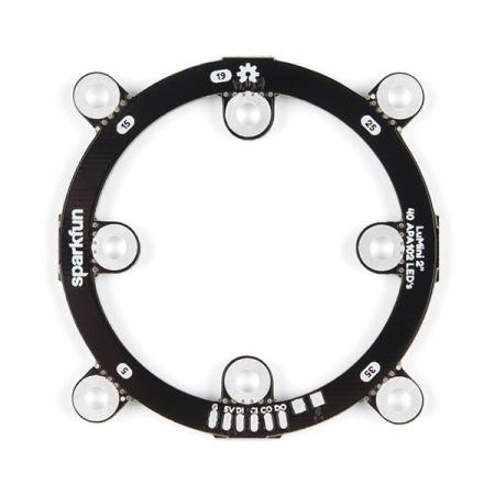 디바이스마트,MCU보드/전자키트 > 디스플레이 > LED,SparkFun,SparkFun LuMini LED Ring - 2 Inch (40 x APA102-2020) [COM-14966],개별 주소 지정 가능/40개의 LED/직경 50mm
