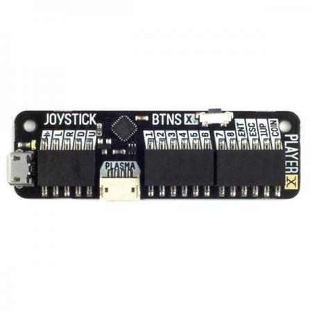 디바이스마트,MCU보드/전자키트 > 전원/신호/저장/응용 > 인터페이스/먹서,Pimoroni,Player X USB Games Controller PCB [PIM444],표준 USB micro-B 케이블을 사용하여 PC, Mac 또는 Linux 시스템에 연결 가능 / 조이스틱 및 버튼용 커넥터 / 2인, 3인 또는 4인 컨트롤러를 구축 가능