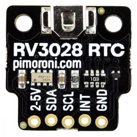 디바이스마트,MCU보드/전자키트 > 버튼/스위치/제어/RTC > RTC/타이머,Pimoroni,RV3028 Real-Time Clock (RTC) Breakout [PIM449],Raspberry Pi , Arduino 호환 / RV3028 실시간 클록 (RTC) / 초저전력 (~ 100nA의 일반적인 전류 소모) / 전압 : 3.3V , 5V / I2C 인터페이스 (주소 0x52)