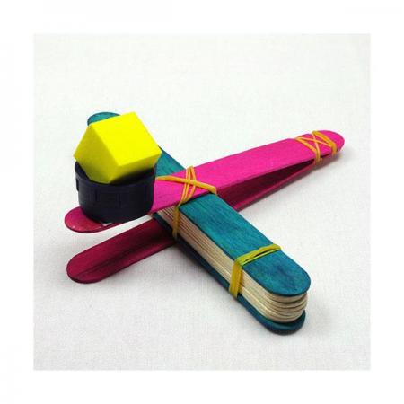 디바이스마트,오픈소스/코딩교육 > 과학 교구 > 물리/물질 과학교구,스터디랜드,나무막대 투석기 5명 set,받침점 위치에 따라 운동량이 달라지는 투석기의 원리를 알아보는 실험입니다.