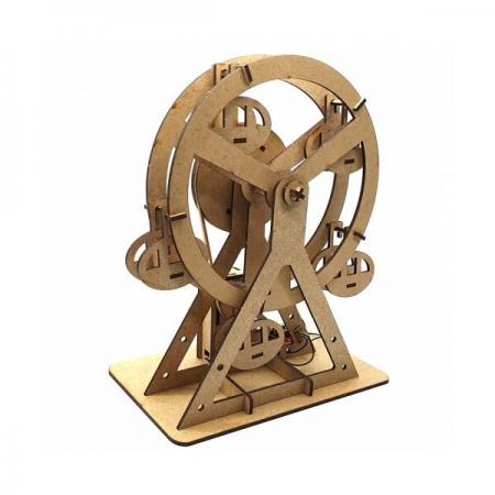 디바이스마트,MCU보드/전자키트 > 교육용키트/로봇 > 교육용키트 > 재미있는키트/기타,스터디랜드,놀이 동산 대관람차,고무줄로 2개의 축을  움직이는 대관람차를 만들어 보세요.