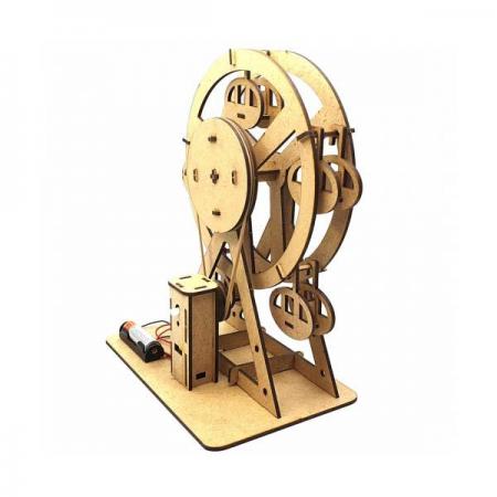 디바이스마트,MCU보드/전자키트 > 교육용키트/로봇 > 교육용키트 > 재미있는키트/기타,스터디랜드,놀이 동산 대관람차,고무줄로 2개의 축을  움직이는 대관람차를 만들어 보세요.