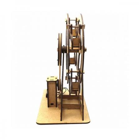 디바이스마트,MCU보드/전자키트 > 교육용키트/로봇 > 교육용키트 > 재미있는키트/기타,스터디랜드,놀이 동산 대관람차,고무줄로 2개의 축을  움직이는 대관람차를 만들어 보세요.