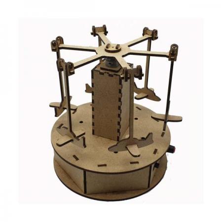 디바이스마트,MCU보드/전자키트 > 교육용키트/로봇 > 교육용키트 > 재미있는키트/기타,스터디랜드,놀이 동산 회전 비행기,회전 속도와 원심력의 상관 관계를 관찰해 보세요.