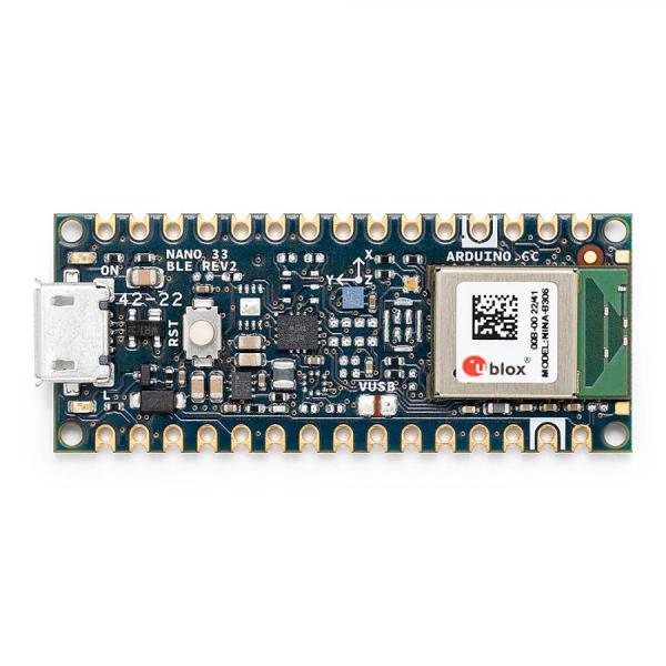 디바이스마트,오픈소스/코딩교육 > 아두이노 > 아두이노 정품 보드/쉴드/키트,아두이노,Arduino Nano 33 BLE Rev2,ABX00071 / 블루투스를 활용한 근거리, 저전력 무선 프로젝트를 위한 아두이노 / nRF52840 및 Cortex M4F 기반 NINA B306 블루투스 5 모듈 / Arduino IDE 온라인 및 오프라인 완벽 호환 / 9축 IMU 센서 내장