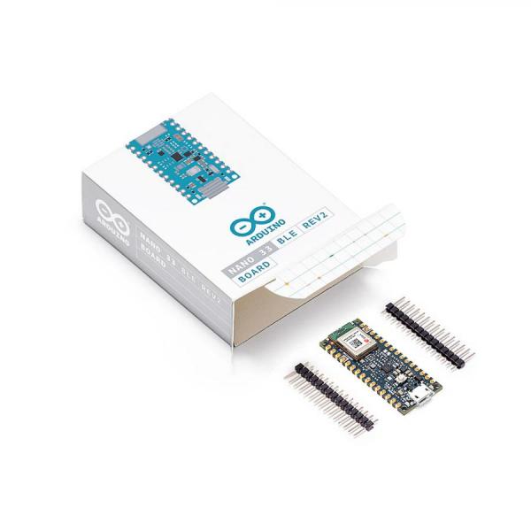 디바이스마트,오픈소스/코딩교육 > 아두이노 > 아두이노 정품 보드/쉴드/키트,아두이노,Arduino Nano 33 BLE Rev2,ABX00071 / 블루투스를 활용한 근거리, 저전력 무선 프로젝트를 위한 아두이노 / nRF52840 및 Cortex M4F 기반 NINA B306 블루투스 5 모듈 / Arduino IDE 온라인 및 오프라인 완벽 호환 / 9축 IMU 센서 내장