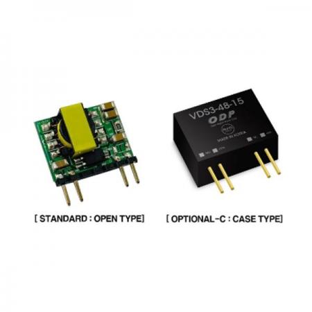 디바이스마트,전원/파워/배터리 > DC-DC 컨버터 모듈 > 강하형 모듈(실장) > 절연 스위칭 모듈,ODP,VDS3-48-15 (Open type),출력 채널 수 : Single / 출력 전력 : 3.0Watts / 입력 전압 : DC18.0V - DC72.0V / 출력 전압/전류 : DC15.0V/0.2A / 효율 (EFFICIENCY) : 84% / Open type 1개 배송
