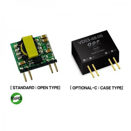 디바이스마트,전원/파워/배터리 > DC-DC 컨버터 모듈 > 강하형 모듈(실장) > 절연 스위칭 모듈,ODP,VDS3-48-05 (Case Type),출력 채널 수 : Single / 출력 전력 : 3.0Watts / 입력 전압 : DC18.0V - DC72.0V / 출력 전압/전류 : DC5.0V/0.6A / 효율 (EFFICIENCY) : 81% / Case Type 1개 배송
