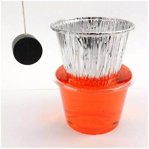 맴돌이전류 은박 컵 5명 set