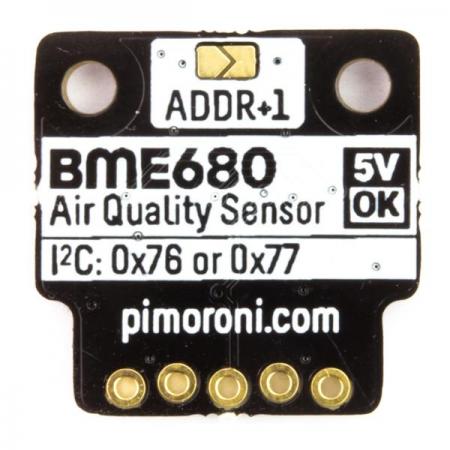 디바이스마트,MCU보드/전자키트 > 센서모듈 > 온도/습도 > 온습도겸용,Pimoroni,BME680 Breakout - Air Quality, Temperature, Pressure, Humidity Sensor [PIM357],Raspberry Pi , Arduino 호환 / 온도, 압력, 습도 및 실내 공기질 측정 / I2C 인터페이스 / 3.3V 또는 5V 호환