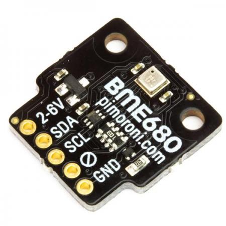 디바이스마트,MCU보드/전자키트 > 센서모듈 > 온도/습도 > 온습도겸용,Pimoroni,BME680 Breakout - Air Quality, Temperature, Pressure, Humidity Sensor [PIM357],Raspberry Pi , Arduino 호환 / 온도, 압력, 습도 및 실내 공기질 측정 / I2C 인터페이스 / 3.3V 또는 5V 호환
