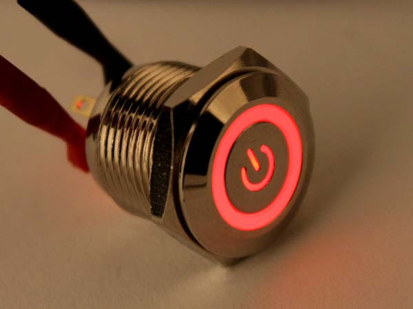 디바이스마트,스위치/부저/전기부품 > 스위치 > 푸쉬버튼 스위치 > 메탈 스위치,NW3 (New3),LED 메탈 푸쉬 스위치 전원(파랑) 숏타입 [HX16-A4],일반푸쉬(PUSH) 스위치 / 색상: BLUE (조광형) / 정격 전류 : 3A / 정격전압-DC : 36 VDC / 재질 : Chrome / 홀가공 : 16mm / 스위치 : 18mm / LED발광 전원 표시 / 생활방수 / 길이가 짧은 스위치 입니다.