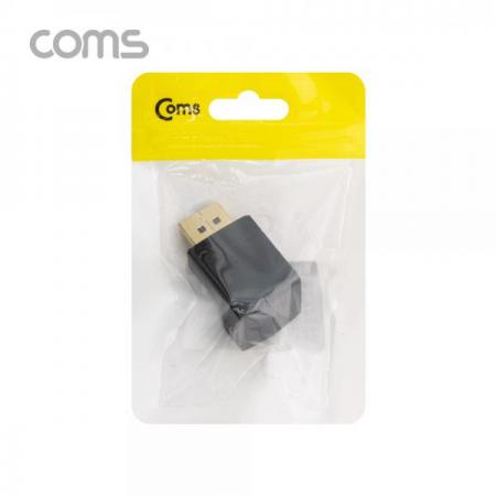 디바이스마트,케이블/전선 > 영상/음향 케이블 > HDMI/DVI 케이블,Coms,디스플레이포트 연장 젠더(M/F) 하향 90도 꺾임 [BT705],디스플레이포트 연장 젠더(M/F) 하향 90도 꺾임