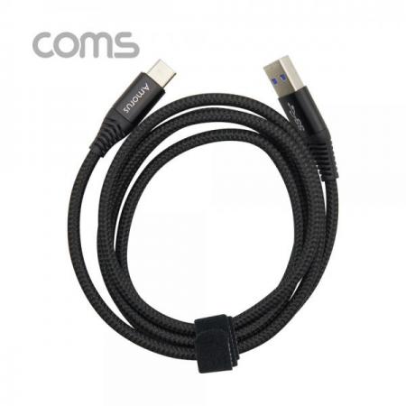 디바이스마트,케이블/전선 > USB 케이블 > 데이터케이블(MM) > USB 3.1 C타입 케이블,Coms,USB 3.1 케이블(Type C) / 1.2M / 3.0A / Black / 고속충전 / 데이터 전송 [BT664],USB 3.1 케이블(Type C) / 1.2M / 3.0A / Black / 고속충전 / 데이터 전송