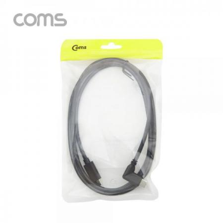 디바이스마트,케이블/전선 > USB 케이블 > 데이터케이블(MM) > USB 3.1 C타입 케이블,Coms,USB 3.1(Type-C) 케이블 C to C (M/M) 1.5m / 꺾임 [BT647],USB 3.1(Type-C) 케이블 C to C (M/M) 1.5m / 꺾임
