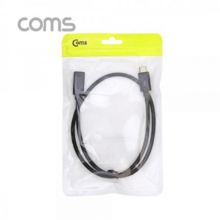 디바이스마트,케이블/전선 > USB 케이블 > 데이터케이블(MM) > USB 3.1 C타입 케이블,Coms,USB 3.1(Type C) 케이블(M/F) / 연장 / 60cm / Black [BT658],USB 3.1(Type C) 케이블(M/F) / 연장 / 60cm / Black