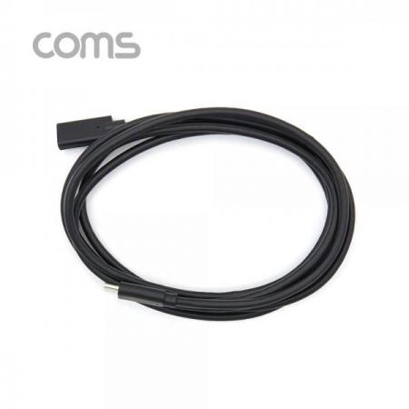 디바이스마트,케이블/전선 > USB 케이블 > 데이터케이블(MM) > USB 3.1 C타입 케이블,Coms,USB 3.1(Type C) 케이블(M/F) / 연장 / 2M / Black [BT657],USB 3.1(Type C) 케이블(M/F) / 연장 / 2M / Black