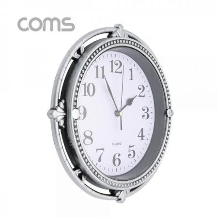 디바이스마트,컴퓨터/모바일/가전 > 가구/사무용품/공구 > 가구/데코 > 인테리어소품,Coms,시계 (아날로그) / 벽걸이원형 / Silver / 주방용 / 욕실용 / 무소음 [ID921],시계 (아날로그) / 벽걸이원형 / Silver / 주방용 / 욕실용 / 무소음
