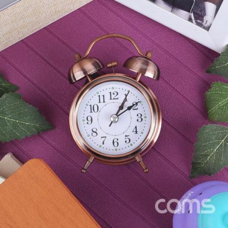 디바이스마트,컴퓨터/모바일/가전 > 가구/사무용품/공구 > 가구/데코 > 인테리어소품,Coms,탁상용 아날로그 시계 / Rose Gold / 알람시계 / 원형 / 무소음 [ID919],탁상용 아날로그 시계 / Rose Gold / 알람시계 / 원형 / 무소음