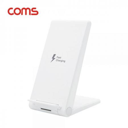 디바이스마트,컴퓨터/모바일/가전 > 스마트폰/스마트기기 > 충전기/보조배터리 > 무선충전기,Coms,G Power 초고속무선 충전 / 거치형 / 스탠드형 / 15W / 2코일 / 화이트 [SR2217],G Power 초고속무선 충전 / 거치형 / 스탠드형 / 15W / 2코일 / 화이트